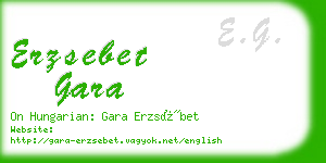 erzsebet gara business card